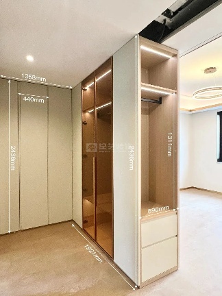 衣帽间设计类型：L型、一字型、二字型等实用方案(图1)