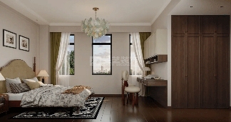 融合美式复古与轻奢质感的大宅设计灵感(图7)