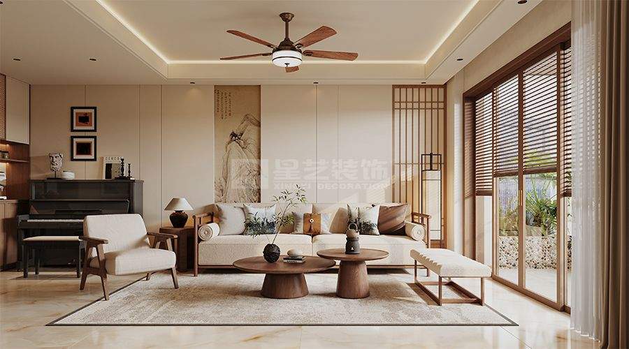 中古风三居室设计：东方诗意栖居的现代演绎(图2)