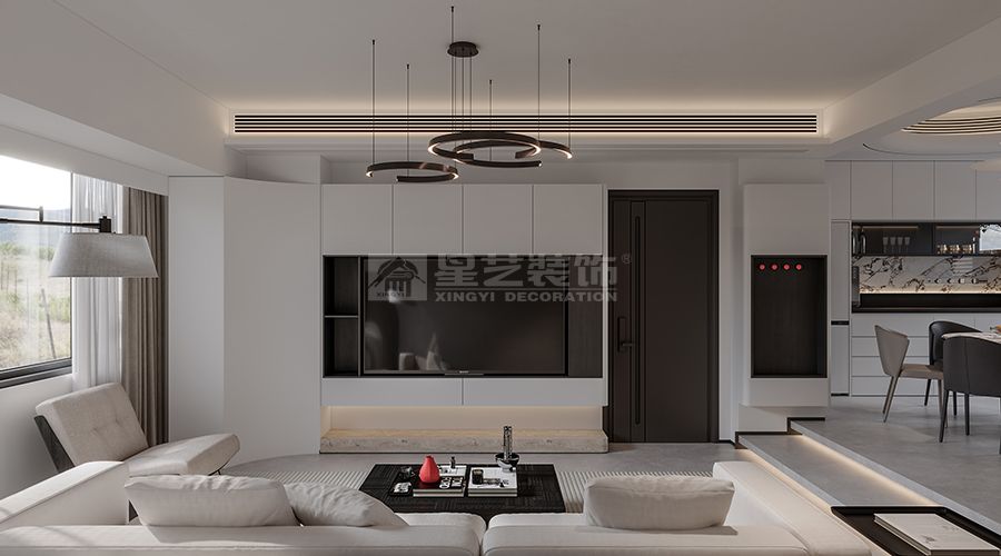 现代家居空间设计布局解析：客厅、卧室等多区域展示(图1)