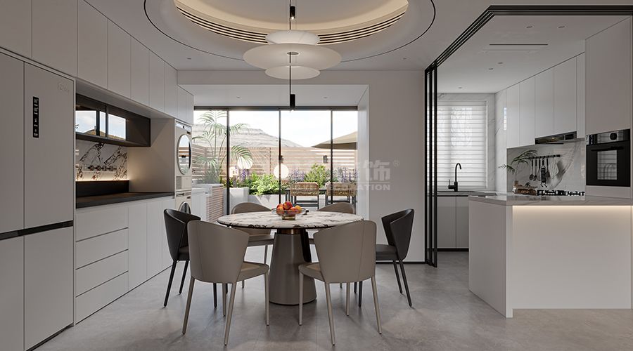 现代家居空间设计布局解析：客厅、卧室等多区域展示(图3)