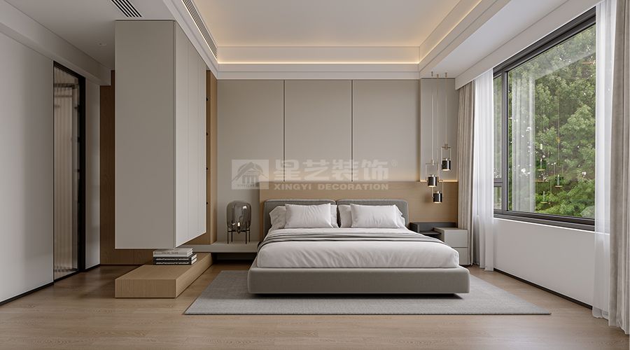 现代家居空间设计布局解析：客厅、卧室等多区域展示(图4)