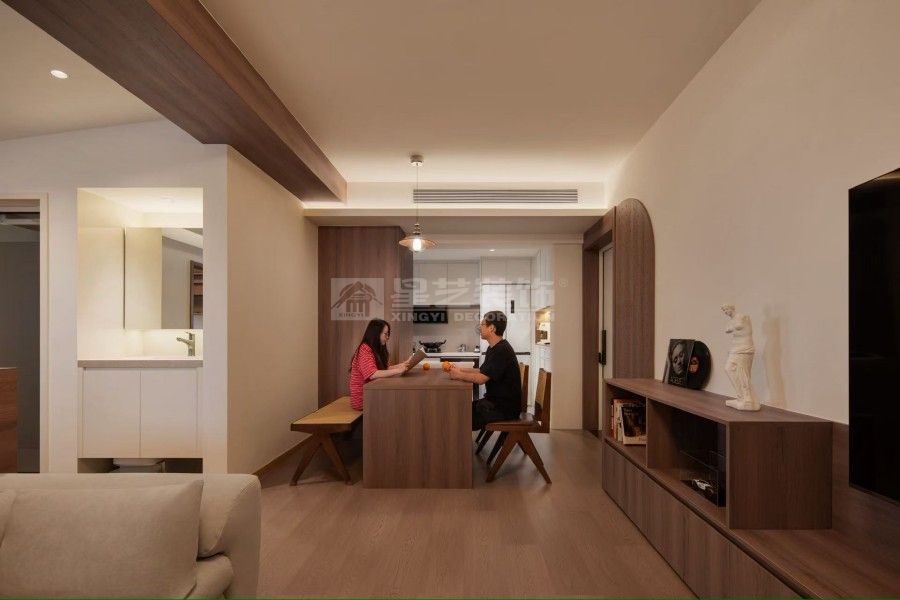 中古风新婚住宅设计，融合传统与现代美学(图2)