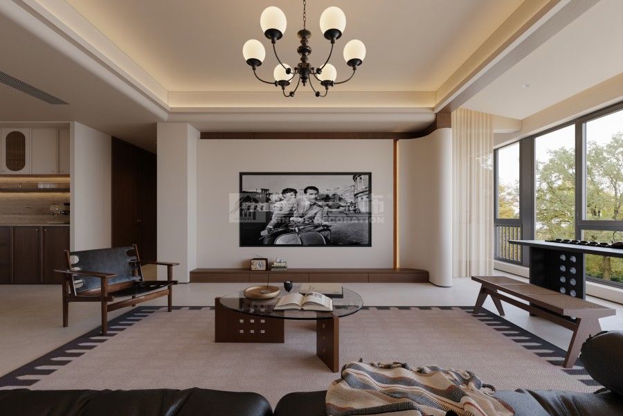 复古与现代极简融合，打造独特美学家居空间设计(图1)