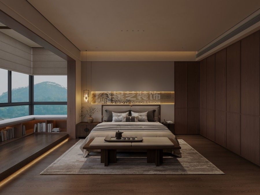 东方元素与现代设计融合，打造传统韵味与现代感的居住空间(图33)