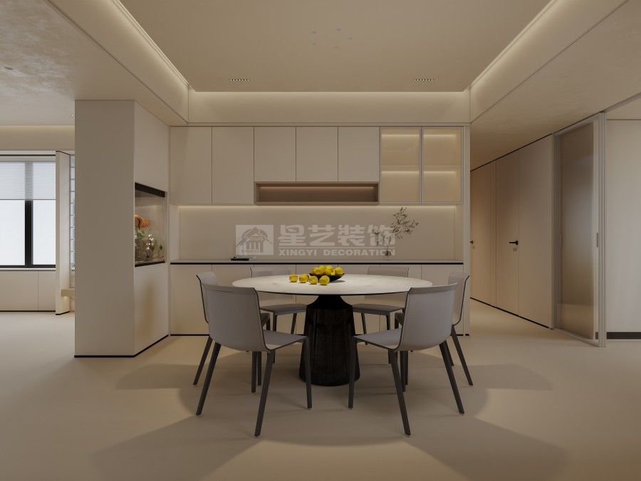 奶油色系极简家居设计，轻盈治愈温暖有高级感(图4)