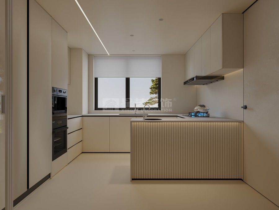 奶油色系极简家居设计，轻盈治愈温暖有高级感(图6)