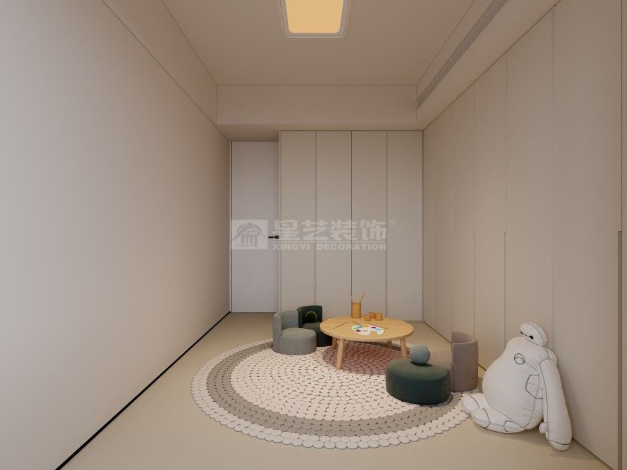 奶油色系极简家居设计，轻盈治愈温暖有高级感(图8)