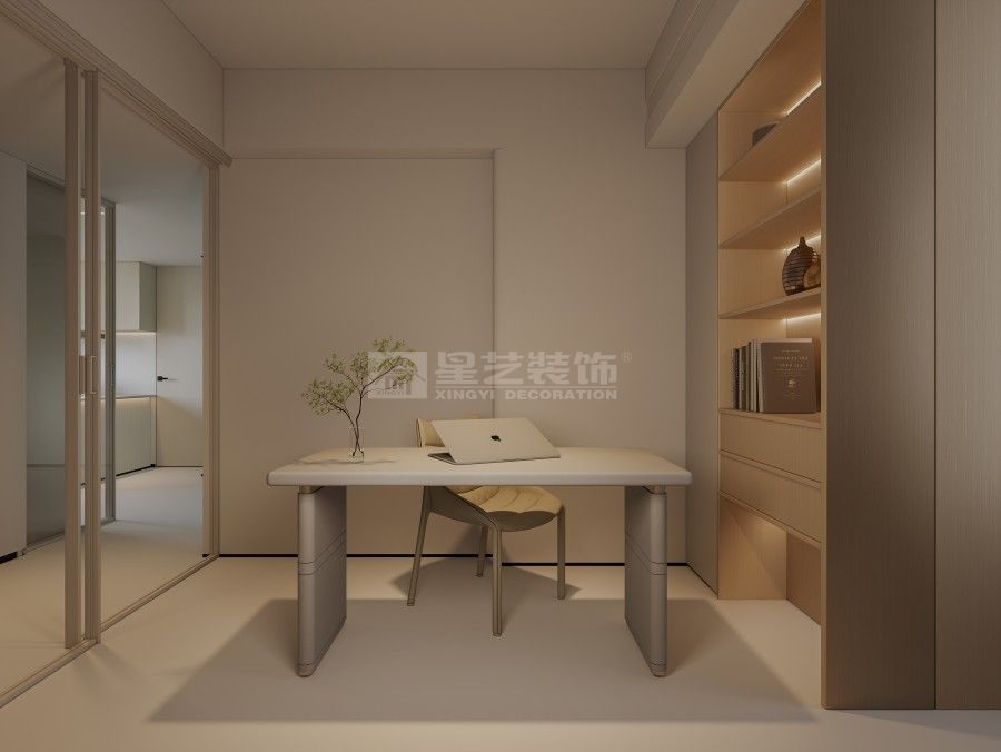 奶油色系极简家居设计，轻盈治愈温暖有高级感(图12)