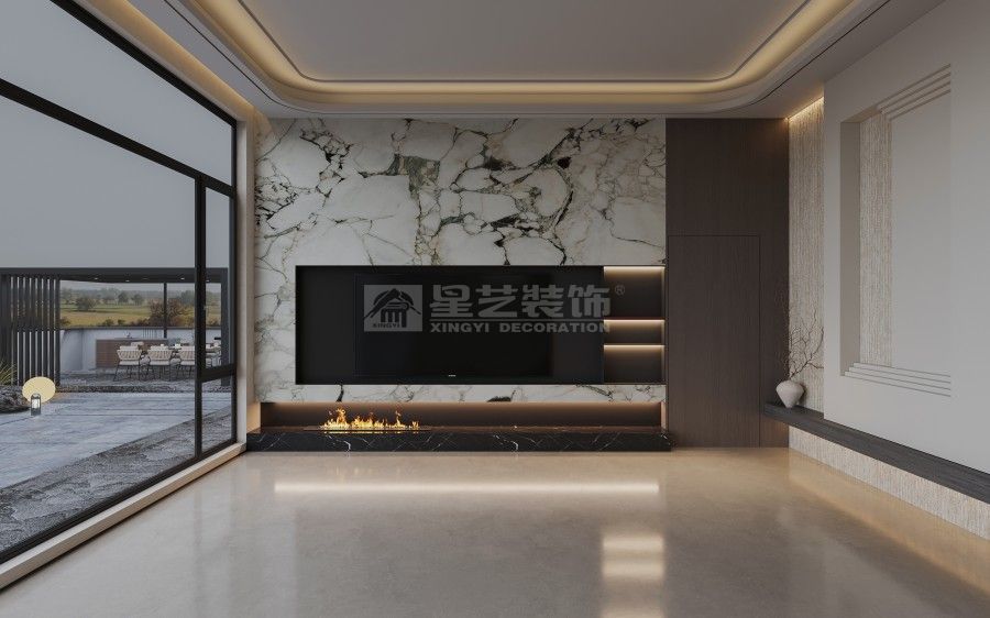 现代温暖别墅设计 外立面色调搭配与功能布局详解(图1)