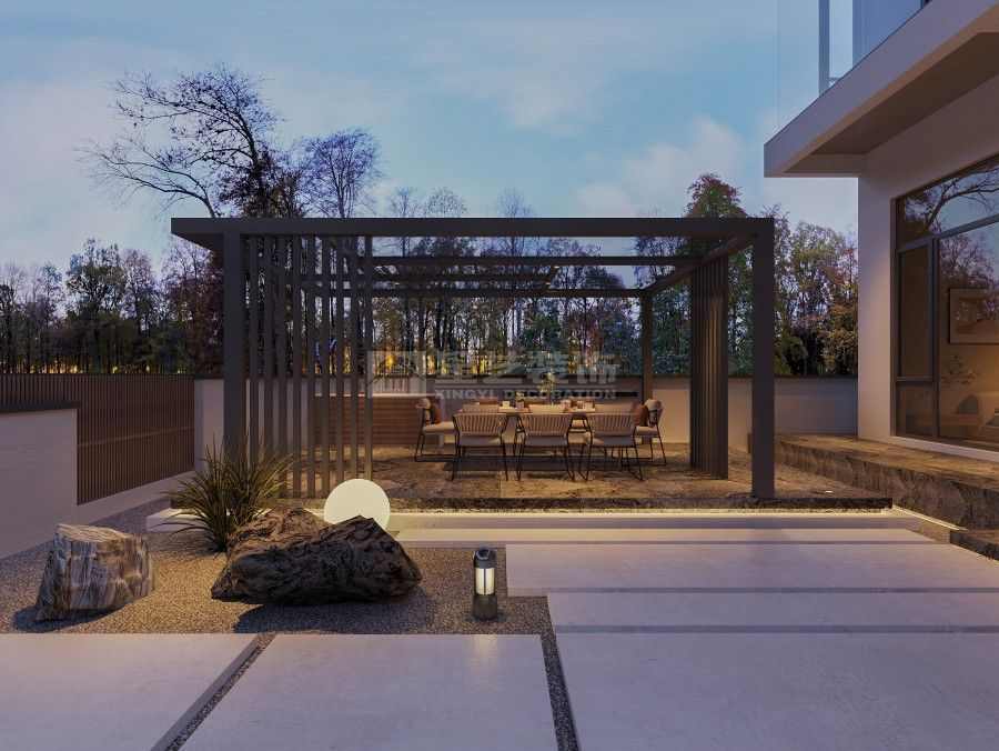 现代温暖别墅设计 外立面色调搭配与功能布局详解(图18)