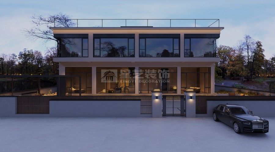 现代温暖别墅设计 外立面色调搭配与功能布局详解(图19)