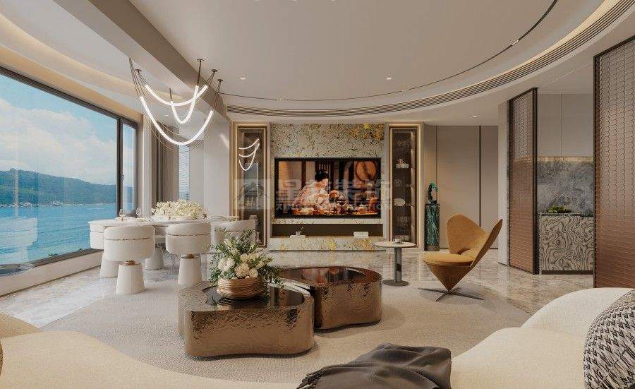 轻奢风格设计理念：奢石与钛金打造高端生活格调(图2)