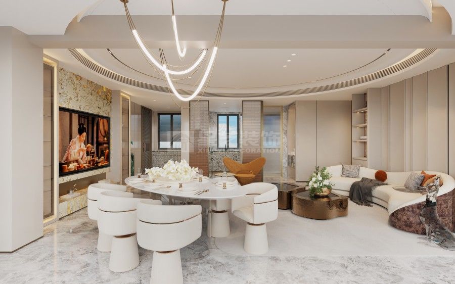 轻奢风格设计理念：奢石与钛金打造高端生活格调(图3)