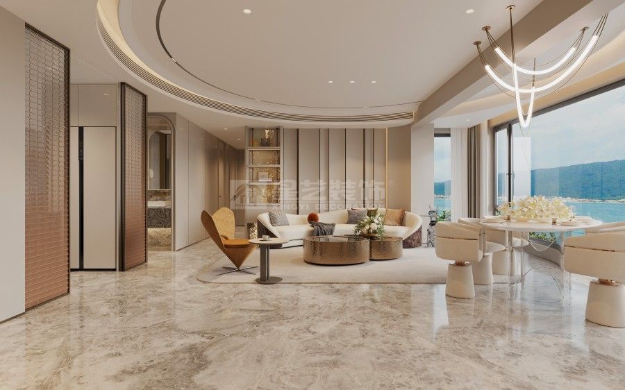 轻奢风格设计理念：奢石与钛金打造高端生活格调(图4)