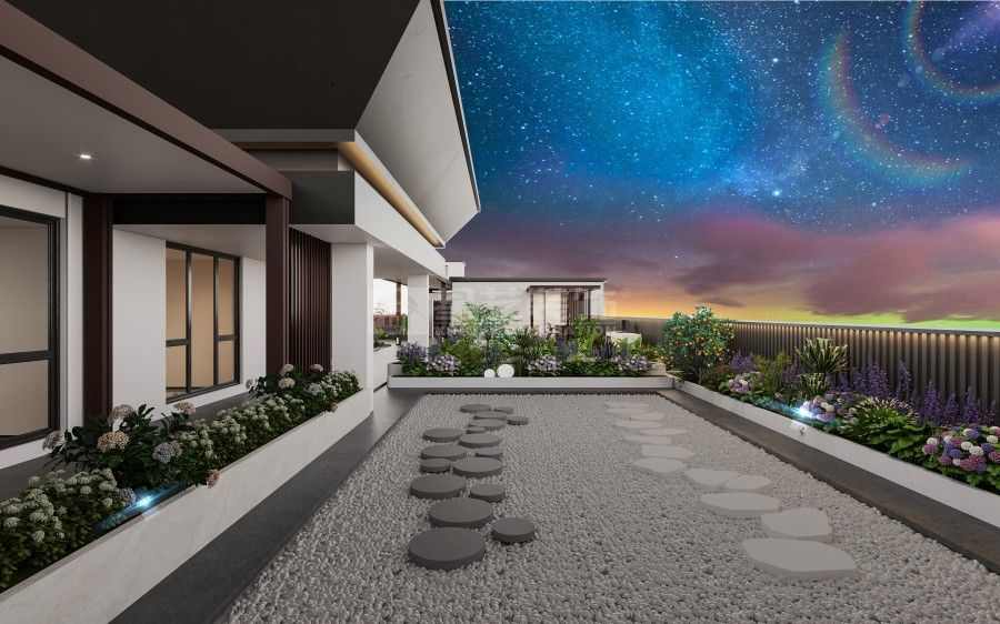 花园露台设计：融合自然景观与休闲功能的生活空间(图3)