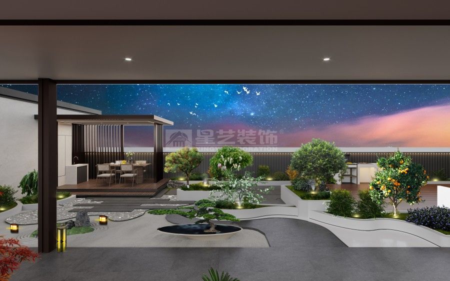 花园露台设计：融合自然景观与休闲功能的生活空间(图2)