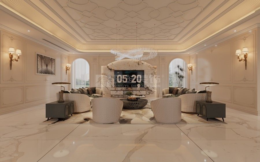 自建房别墅欧式法式融合设计，线塑浪漫栖居仪式感(图2)