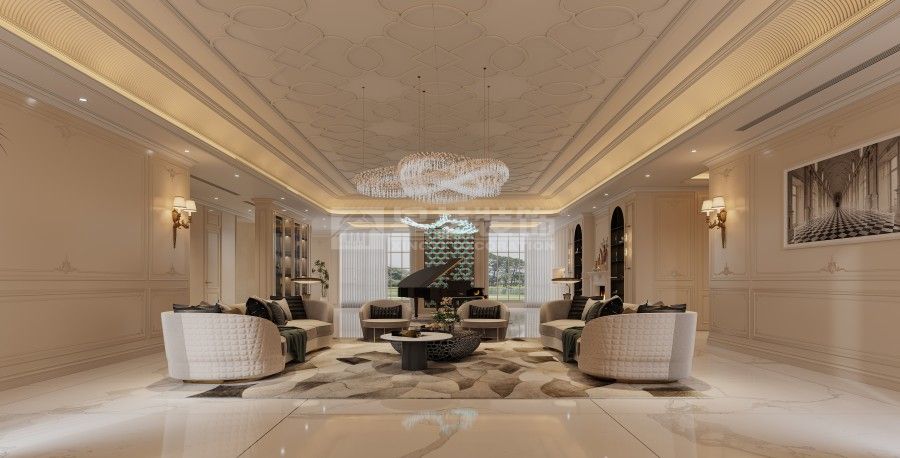 自建房别墅欧式法式融合设计，线塑浪漫栖居仪式感(图3)