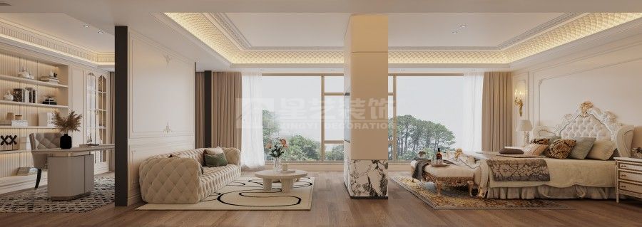 自建房别墅欧式法式融合设计，线塑浪漫栖居仪式感(图9)