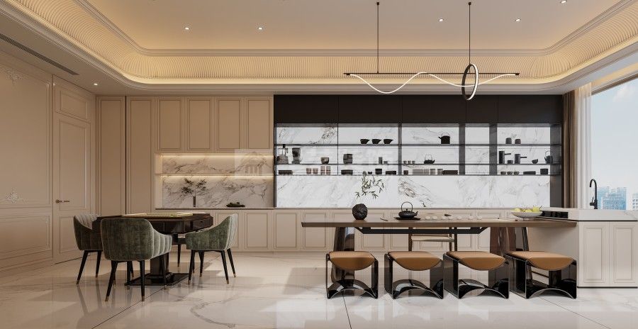 自建房别墅欧式法式融合设计，线塑浪漫栖居仪式感(图14)