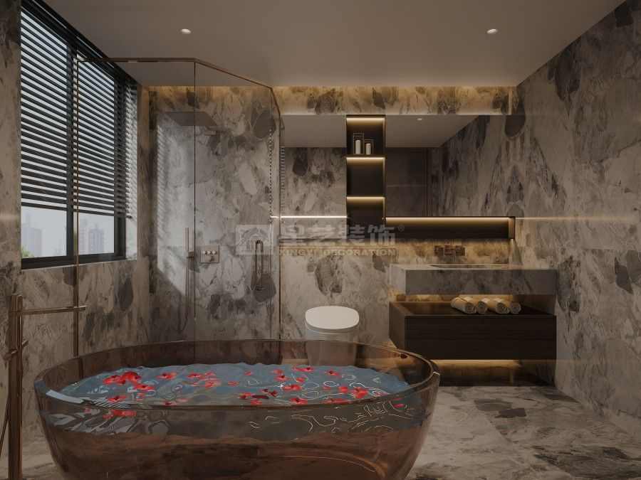 意式别墅设计理念，大理石与玫瑰金打造现代轻奢空间(图6)