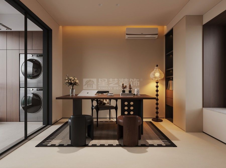 中古风格装修设计：胡桃木与大理石搭配，复古雅致空间(图12)