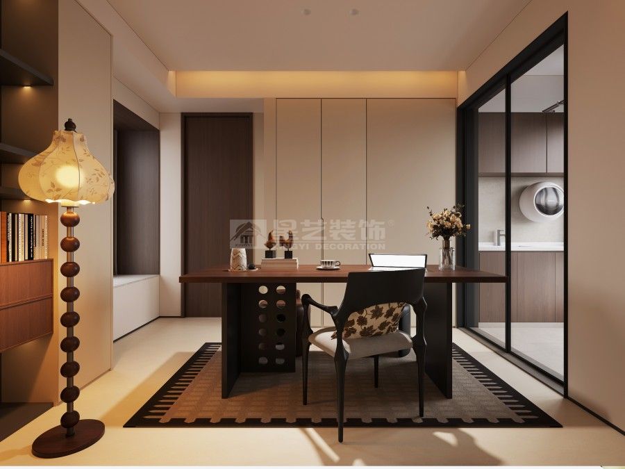 中古风格装修设计：胡桃木与大理石搭配，复古雅致空间(图13)