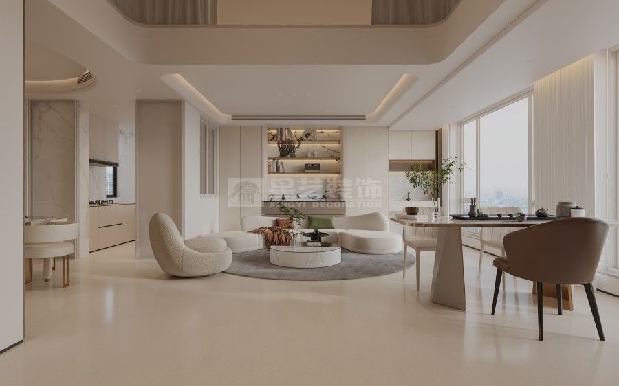 现代奶油风格别墅设计技巧与装修指南(图2)