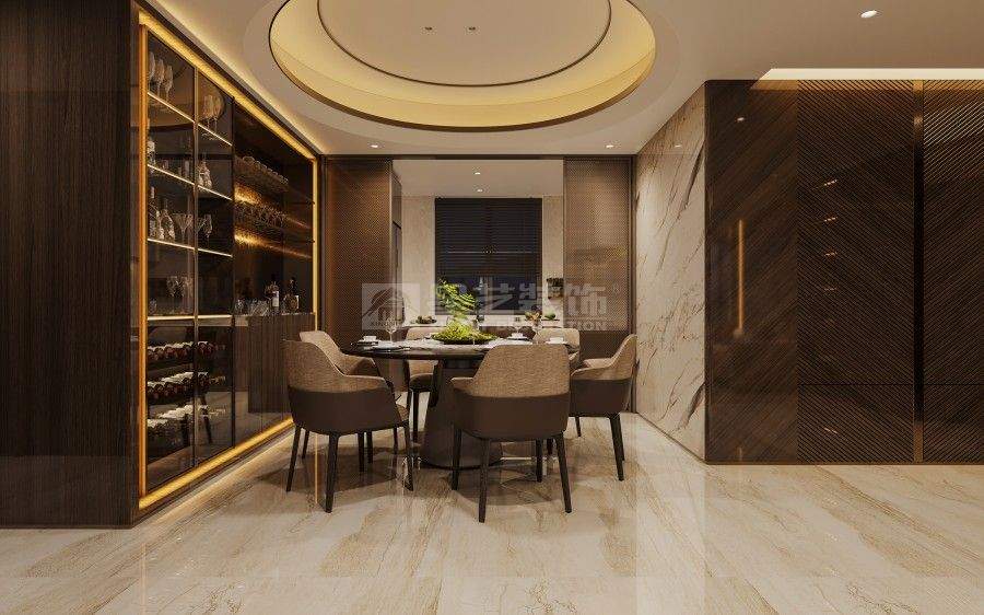 意式轻奢风格设计：胡桃木与钛金的简约雅致融合(图3)