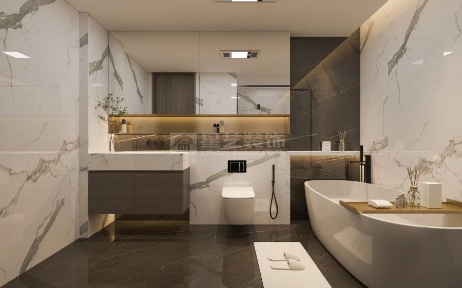 新中式别墅挑空设计，东方意境与空间格局的完美融合(图9)