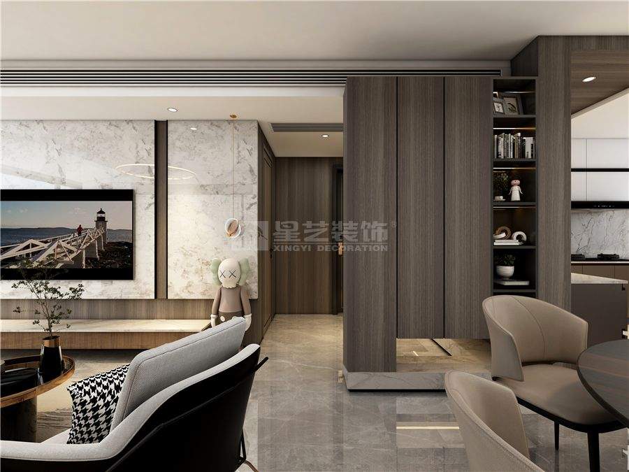 桂林山水灵感意式轻奢设计，打造静奢东方美学空间(图2)