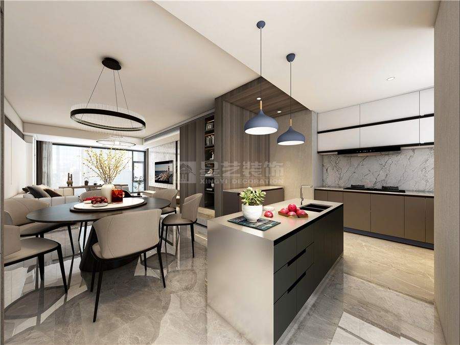 桂林山水灵感意式轻奢设计，打造静奢东方美学空间(图7)