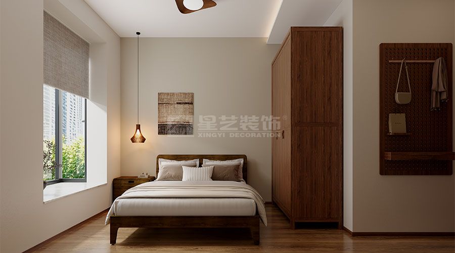 原木设计打造自然温馨家居，客厅餐厅装修效果图(图2)