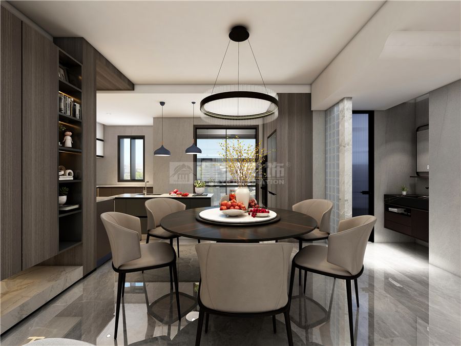 桂林山水灵感意式轻奢设计，打造静奢东方美学空间(图6)