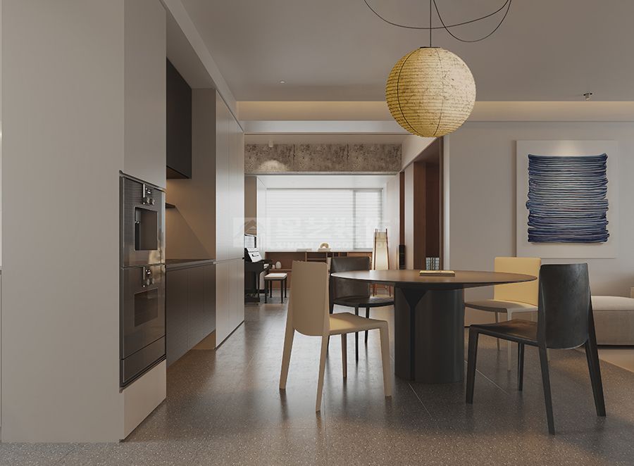 都市极简家居设计融入个性色彩打造宁静生活空间(图5)