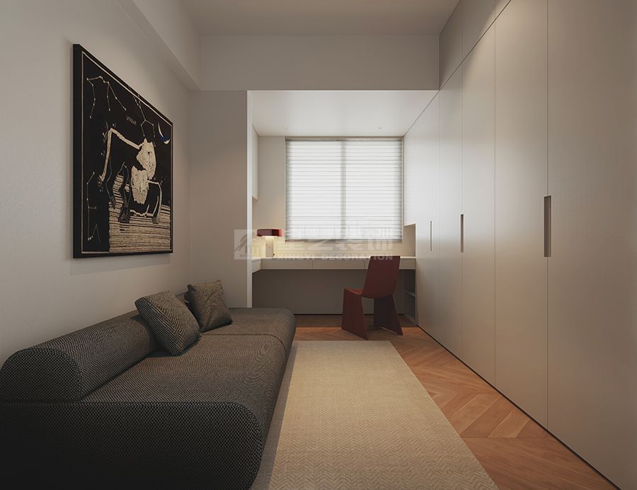 都市极简家居设计融入个性色彩打造宁静生活空间(图9)