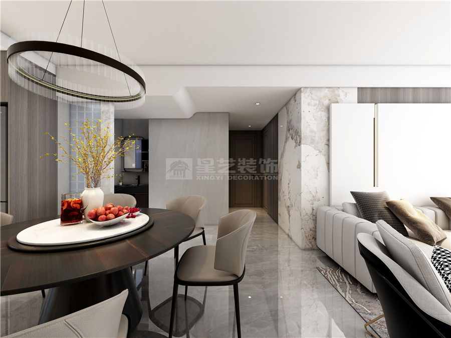 桂林山水灵感意式轻奢设计，打造静奢东方美学空间(图13)