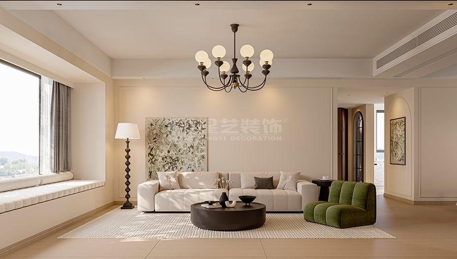 法式中古风设计融合中式古典意境，打造现代东方雅宅(图2)