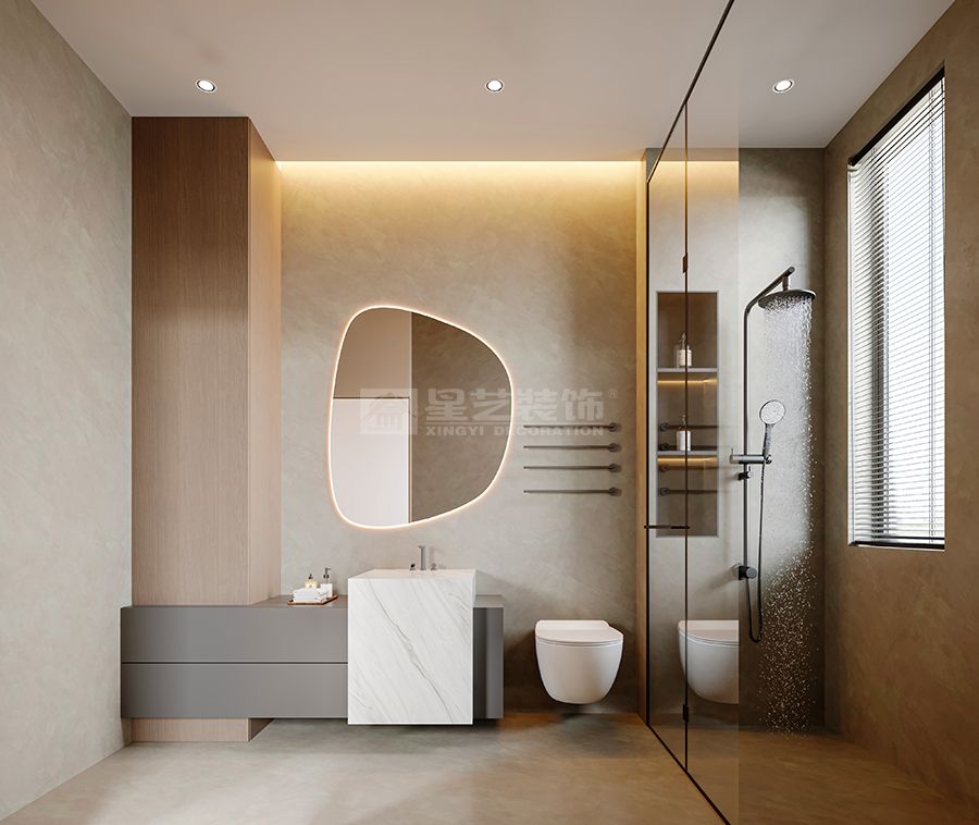 深灰意式轻奢设计200㎡空间，引山入景打造高级质感居所(图6)