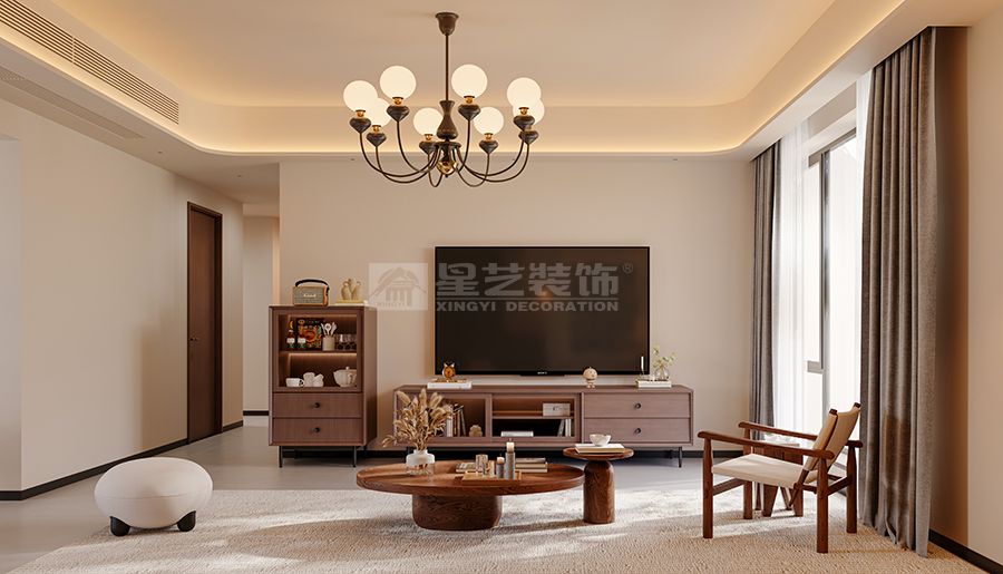 中古风住宅设计150㎡空间的古典与现代完美融合(图1)