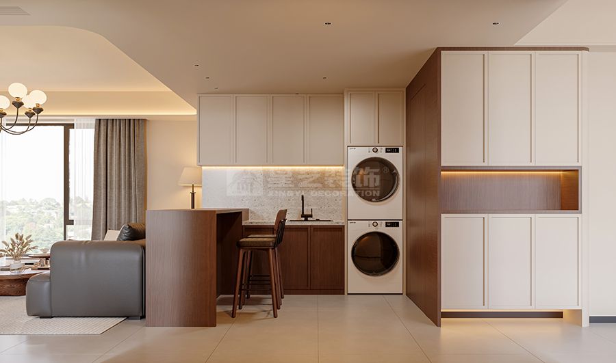 中古风住宅设计150㎡空间的古典与现代完美融合(图2)