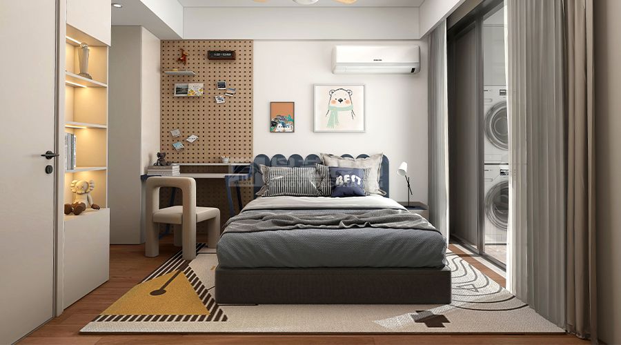 全案落地设计案例展示，功能主义打造理想家居空间(图2)