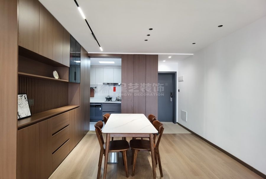 110㎡当代原木极简设计，LDK一体化打造自然呼吸空间(图9)