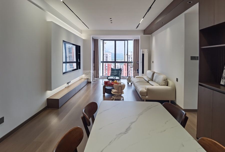 110㎡当代原木极简设计，LDK一体化打造自然呼吸空间(图7)