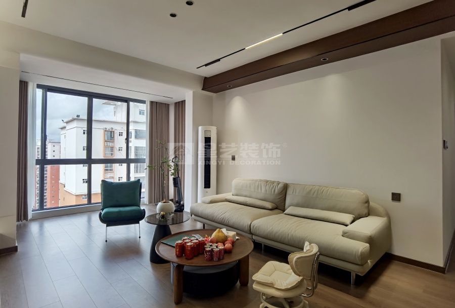 110㎡当代原木极简设计，LDK一体化打造自然呼吸空间(图5)