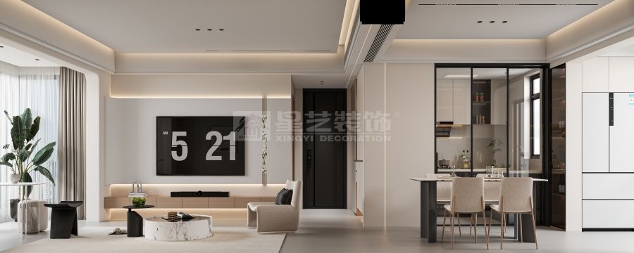 现代简约室内设计，浅色调开放式布局营造雅致空间(图2)