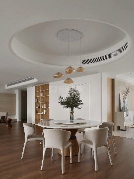 自然质感与简约美学融合的舒适雅致居住空间设计(图4)