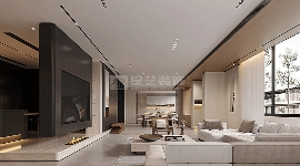 侘寂美学与几何体块融合设计展现时间痕迹之美(图1)