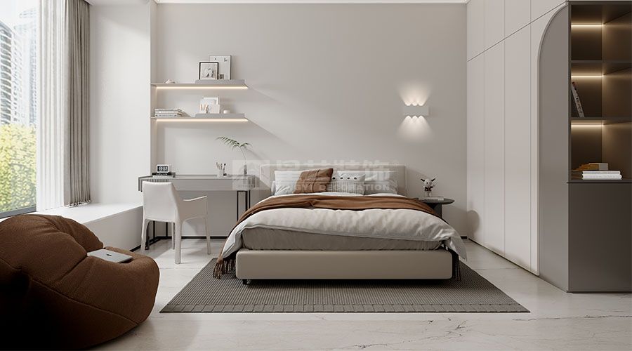 简约客厅设计打造可生长生活空间，材质光影营造感性理性并存居所(图2)